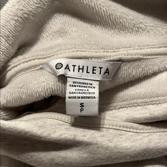 Athleta | Cozy Karma Twist Neck Sweatshirt | Toasted Brown Heather | Size S - Picture 10 of 15
